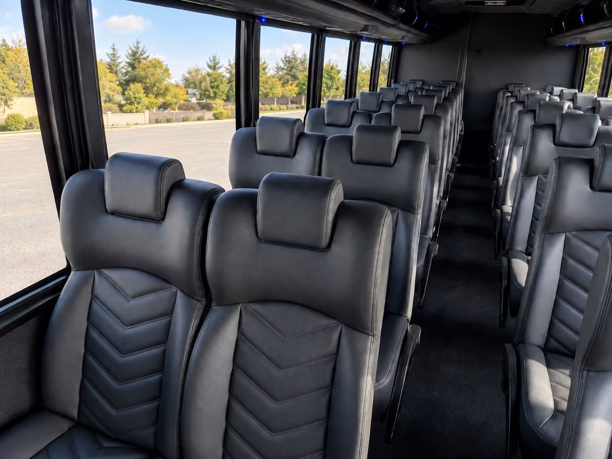 15 35 passenger minibus interior