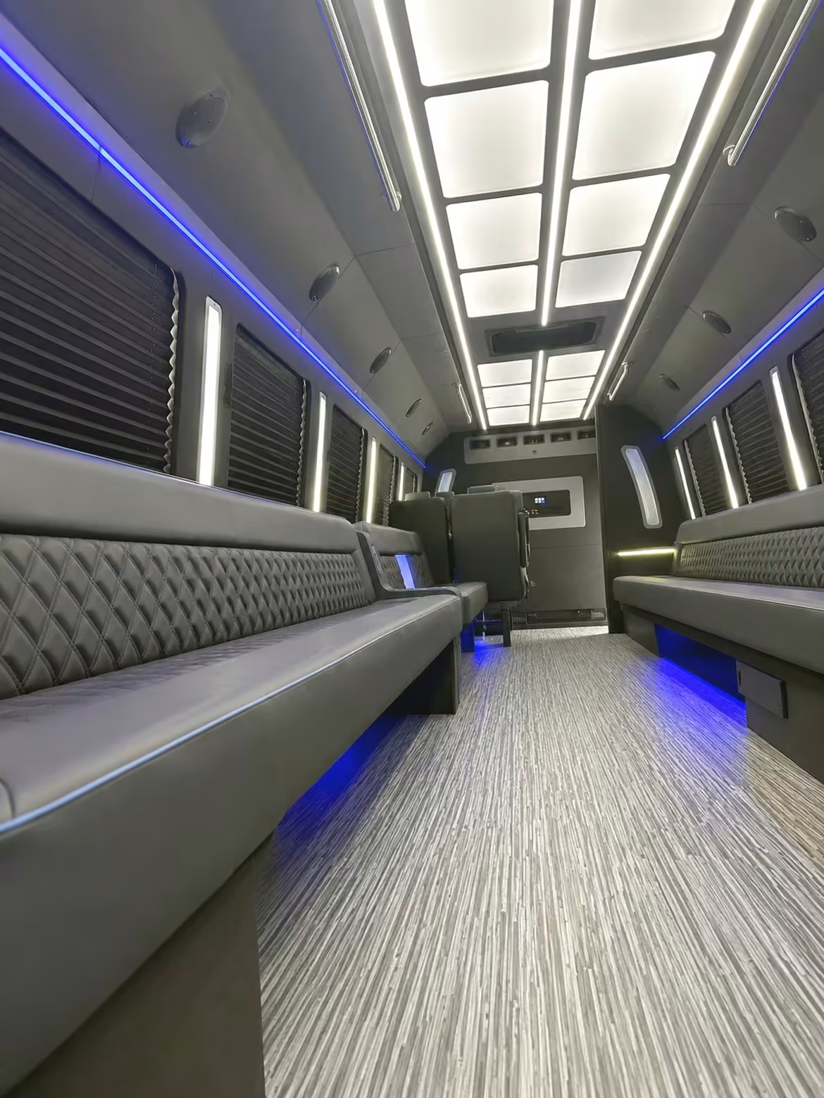 25 passenger party bus interior
