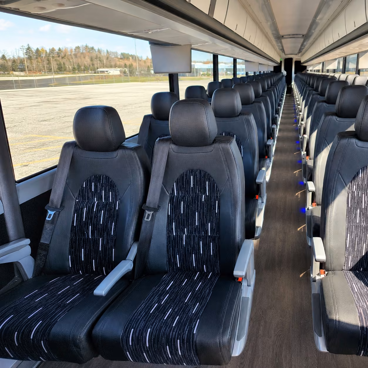 orlando charter bus interior