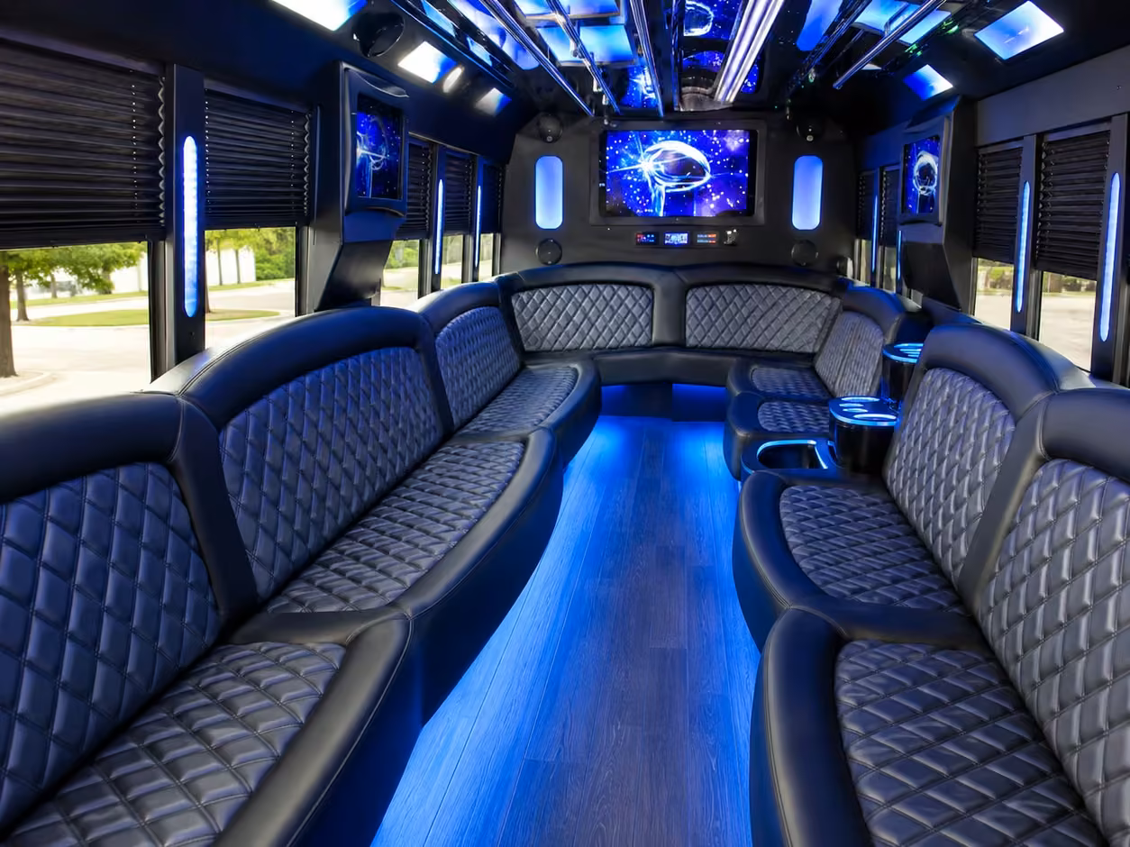 orlando party bus interior